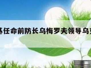 泽连斯基任命前防长乌梅罗夫领导乌克兰国防委员会